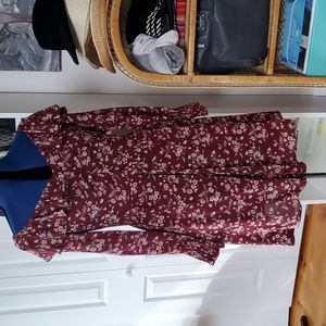 Rebecca Taylor Silk Floral Dress Size Large